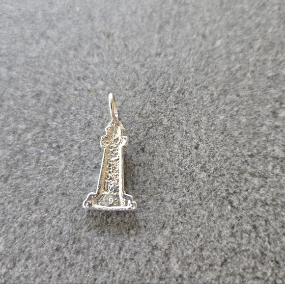 Sterling Silver Lighthouse Pendant / Charm - Picture 2 of 6